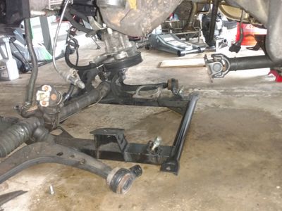 Front Axle Support And Power Steering Rack