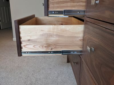 Completed Drawer Hardware